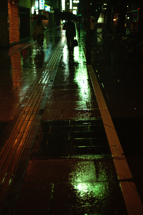 photograph, 2010 | Momotaro Str. Okayama, rainy | 桃太郎大通り 岡山, 雨