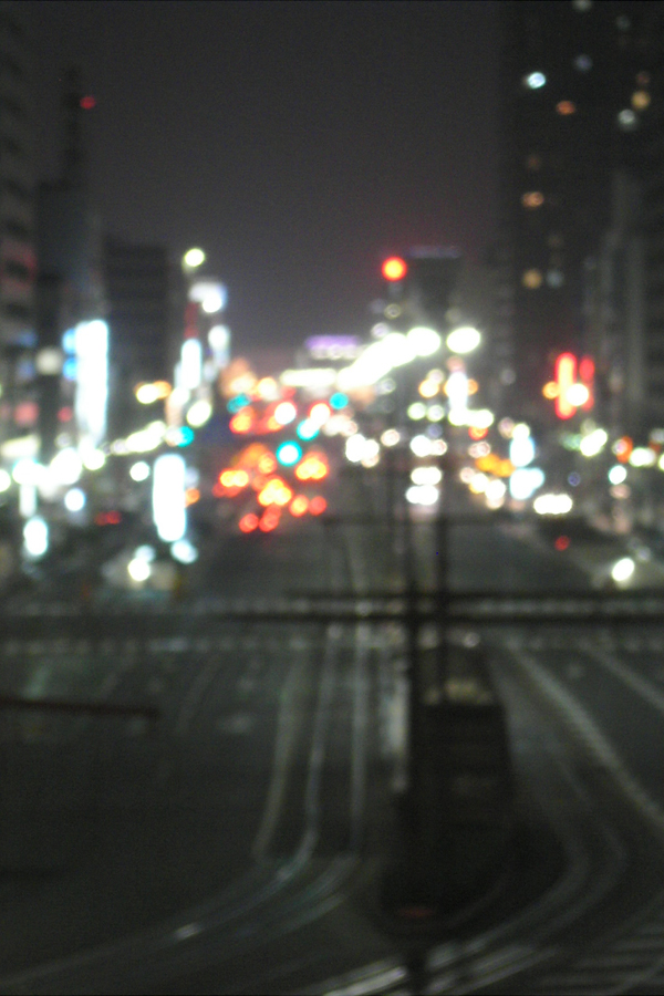 photograph, 2008 | winter, night, Momotaro Str., Marunouchi, Okayama | 冬, 夜景, 桃太郎大通り, 丸の内, 岡山
