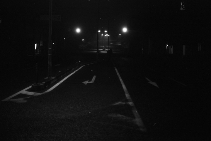 photograph, 2009 | winter, midnight, Gakunan-cho, Okayama | 冬, 深夜, 学南町, 岡山