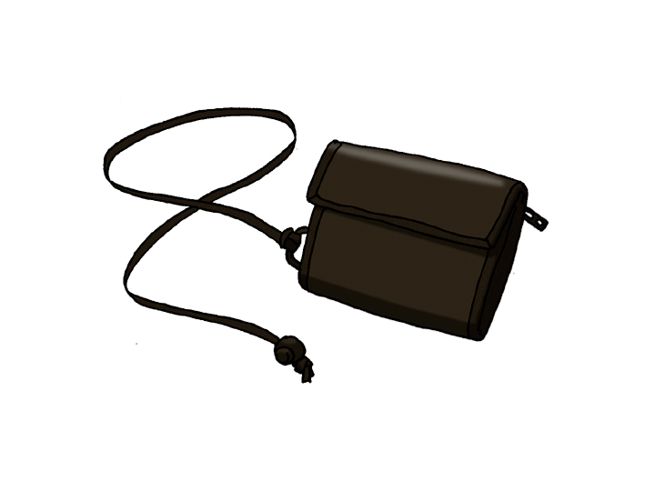 illustration, wallet | イラスト, 吉田鞄の財布