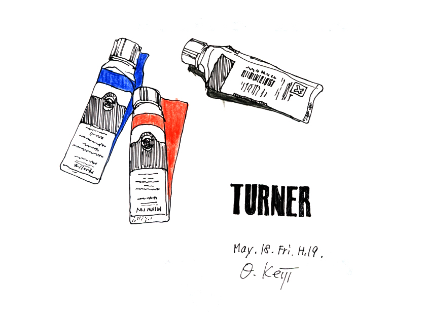 illustration, Turner Acryl Gouache  | イラスト, 絞り尽くされたアクリルガッシュのチューブ