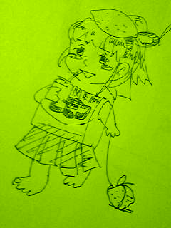 drawing, lemon girl, ballpoint pen | ラクガキ, レモンちゃん, ゆるキャラ, ボールペン