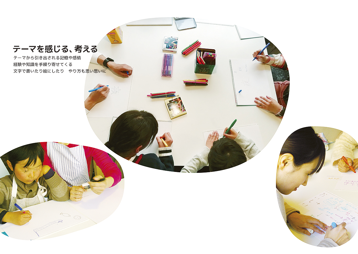 layout, booklet | 見開きのレイアウト, イベントの流れ説明ページ